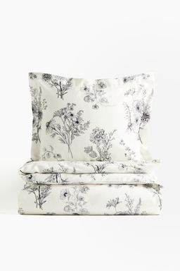 H&M - Cotton Sateen Single Duvet Cover Set