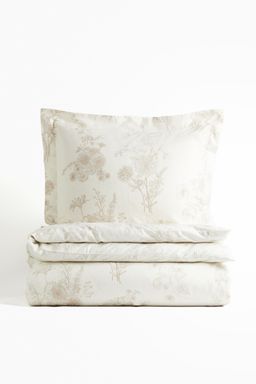 H&M - Cotton Sateen Single Duvet Cover Set
