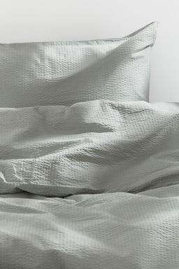 H&M - Seersucker Single Duvet Cover Set