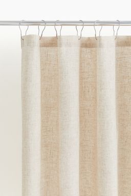 H&M - Beige Linen-Blend Shower Curtain