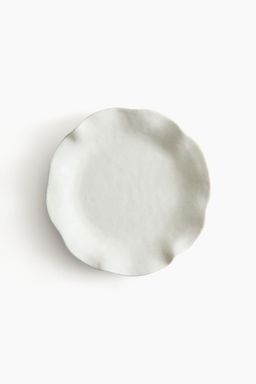 H&M - White Small Terracotta Serving Plate