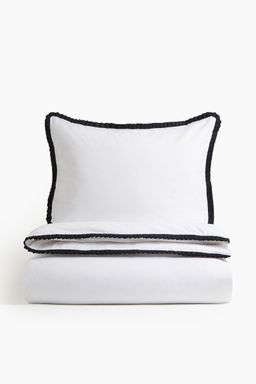 H&M - Pleated Single Duvet Cover Set