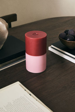 H&M - Pink Large Pillar Candle