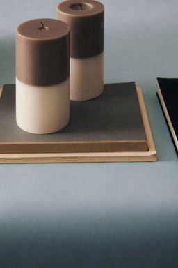 H&M - Beige Large Pillar Candle