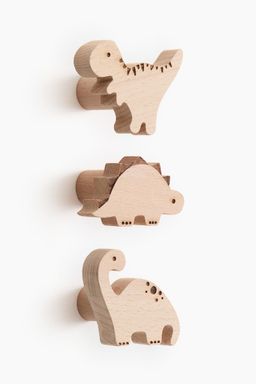 H&M - 3-Pack Wooden Dinosaur Hooks