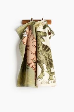 H&M - 2-Pack Print-Motif Guest Towels