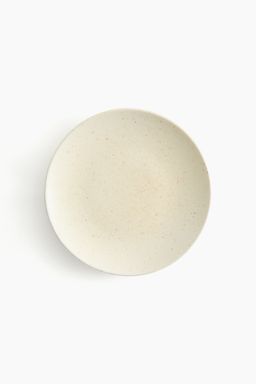 H&M - Beige Stoneware Starter Plate