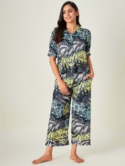 The Kaftan Company - Multi-Color Printed Lush Tropica Loungeset