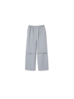 ASICS - Unisex Grey Polyester Solid-Plain Trackpant