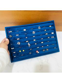 La Trove - Luxury Big Ring Organiser Jewellery Tray (30X20X3.5 Cm)