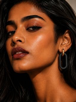 Niska - Midnight Loop Statement Earrings