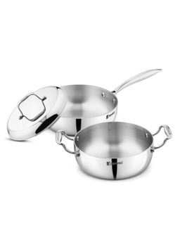 Bergner - Argent Saira Saiba Triply Stainless Steel 2 Pieces Cookware Set