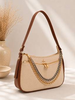 Yelloe - Off White Womens Handbag