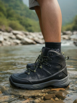 Bacca Bucci - Mens Black Trekking Shoes