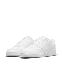 Nike - Men White COURT VISION LO NN Basketball Shoes