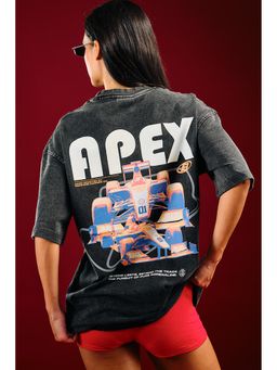 Bonkers Corner - Women Grey Cotton Round Neck T-Shirt