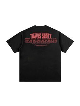 Bonkers Corner - Women Black Cotton Round Neck T-Shirt