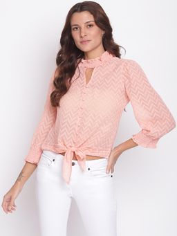 Latin Quarters - Self Design Casual Top Pink