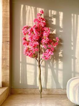 Mason Home - Artificial Sakura Cherry Blossom Plant - 5.5 Feet (Without Pot)