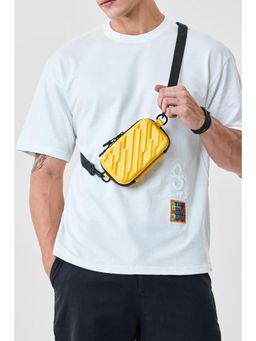 Snitch - Yellow Crossbody Sling Bag with Detachable Strap