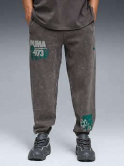 Puma - Grey Printed Trackpant