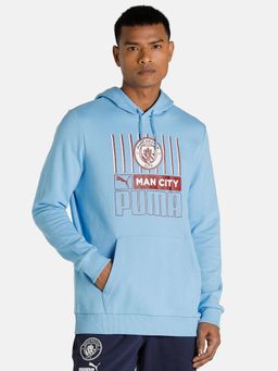 Puma - Mcfc Ftblcore Men Blue Hoodie