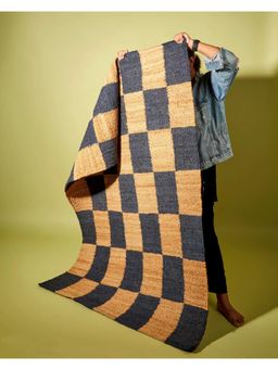 Lovedwell - Navy Blue Geometric Rug