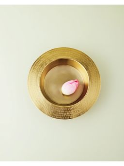 Lovedwell - Gold Floral Serving Bowl
