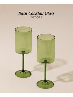 Lovedwell - Green Solid Glass (Pack of 2)