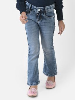 CRIMSOUNE CLUB - Girls Blue Jeans In Boot Cut Fit