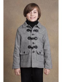 One Friday - Kids Boys Black Checks Jacket