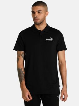 Puma - Essential Jersey Slim Fit Mens Black Polo