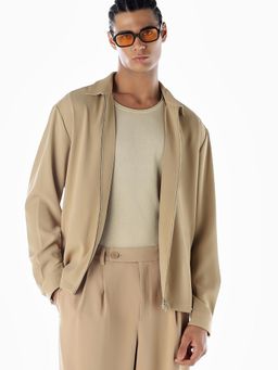 Jack & Jones - Jack and Jones Beige Oversized Fit Jacket
