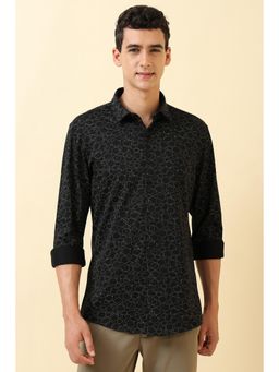 Allen Solly - Men Black Printed Full Sleeves Casual Shirt