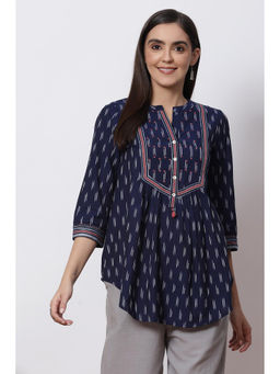 Biba - Indigo Straight Kurta