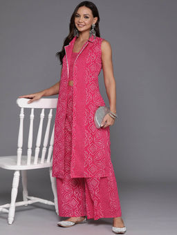 Ahalyaa - Women Printed Pure Cotton Ethnic Co-Ord (Set of 3)