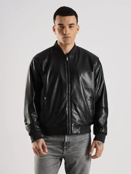 Calvin Klein - Men Black Solid Relaxed Fit Jacket