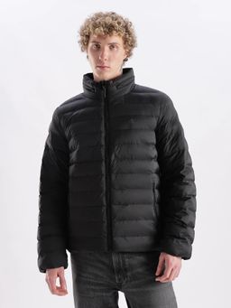 Calvin Klein - Men Black Solid Regular Fit Polyamide Puffer Jacket