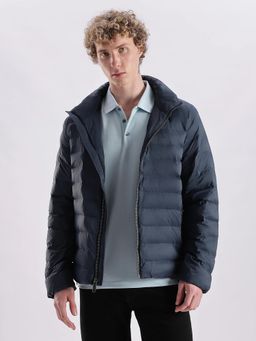 Calvin Klein - Men Navy Blue Solid Regular Fit Polyamide Puffer Jacket