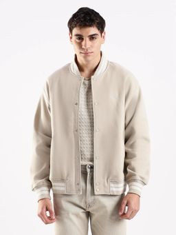 Calvin Klein - Men Beige Relaxed Fit Cotton Jacket