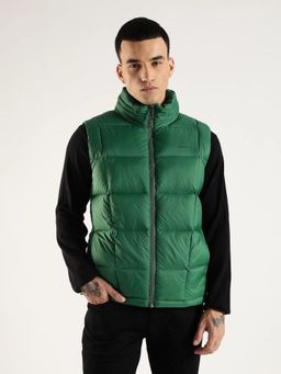 Calvin Klein - Men Green Solid Regular Fit Polyester Puffer Jacket