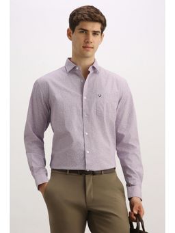 Allen Solly - Men Lavender Paisley Printed Full Sleeves Formal Shirt