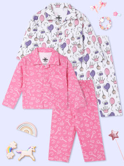The Mom Store - Princess Party & Pink-A-Boo Shirt & Pyjama (Set of 4)