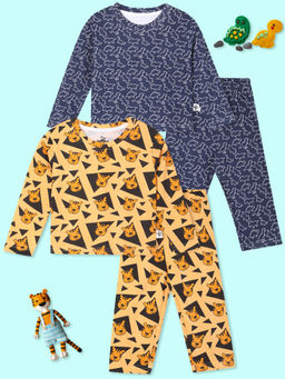The Mom Store - Tiger Tales & Dinos Rule T-Shirt & Pyjama (Set of 4)