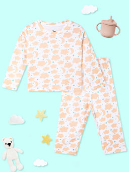 The Mom Store - White Sweet Dreams T-Shirt & Pyjama (Set of 2)