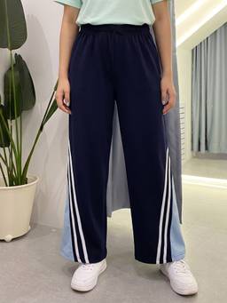 Lil Tomatoes - Navy Blue Terry Stripes Track Pant