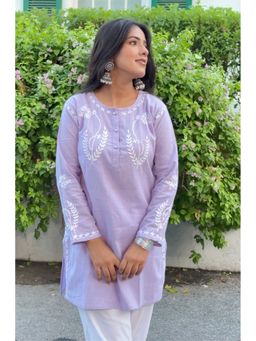 HOUSE OF KARI - Saba Lavender Cotton Chikankari Kurta