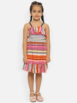 Nautinati - Sleeveless Printed Girls Dress