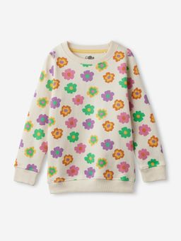 The Souled Store - Original Autumn Bloom Girls Cotton Sweatshirt