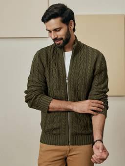 Andamen - Men Cotton Cables Jacket